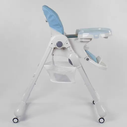 Стульчик для кормления Toti W-48406 (1) мягкий PU, мягкий вкладыш, 4 колеса, съемный столик, красный, в коробке - фото 2