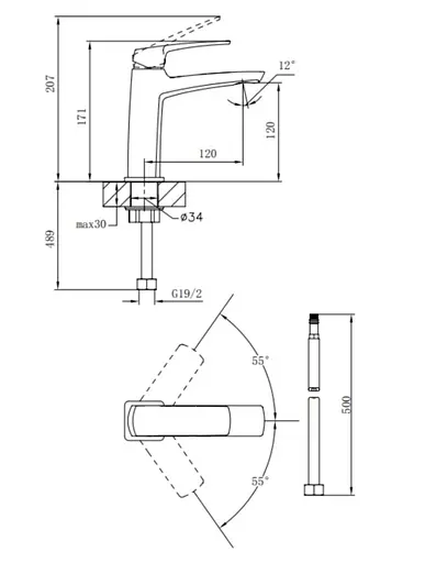 Змішувач для раковини Qtap Tern Chrome QTTER2701CRM47584 - фото 6