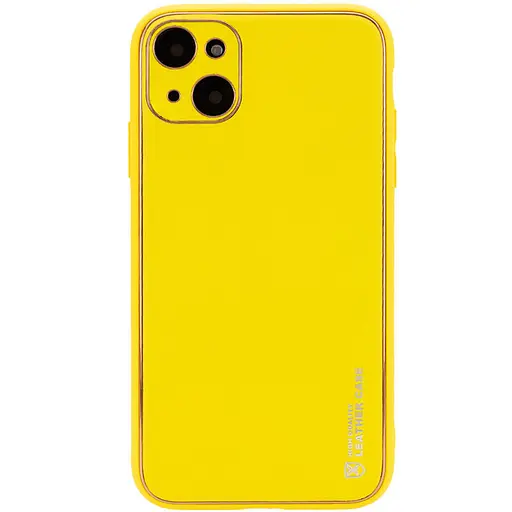 Шкіряний чохол Epik Xshield для Apple iPhone 14 Plus 6.7 Жовтий/Yellow