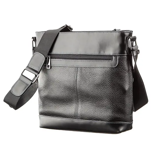 Кожаная сумка мужская SHVIGEL 25,5х27,5х7 см sum0014936 - фото 2