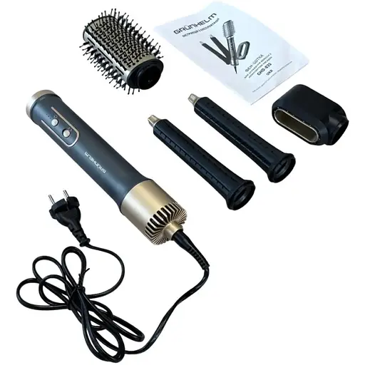 Фен-щітка Grunhelm GHD-835 з комплектом насадок 1200 Вт (147652) - фото 9