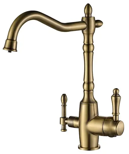 Змішувач для кухні під осмос Globus Lux GLLR-1000-9-Bronze Бронза - фото 1