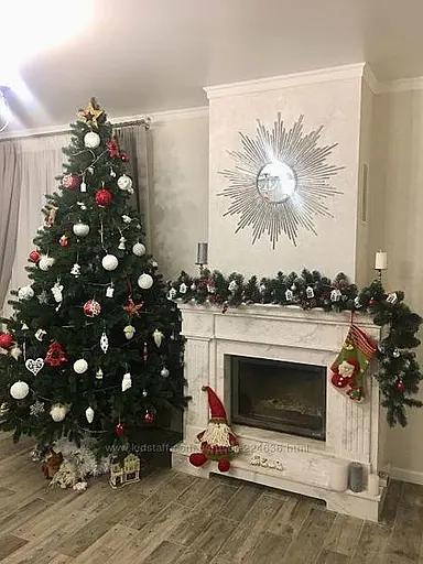 Штучна пухнаста ялинка Еліт (висота 3.50 м) лита (Зелена) - фото 8