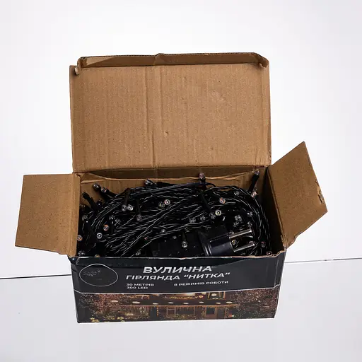 Гирлянда Нить уличная GarlandoPro 30 м 300 LED черная проволока Мультиколор CF300L30MBML - фото 4
