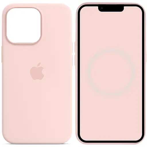 Чехол Silicone case AAA with Magsafe and Animation для Apple iPhone 14 Pro Max 6.7 Розовый/Chalk Pink