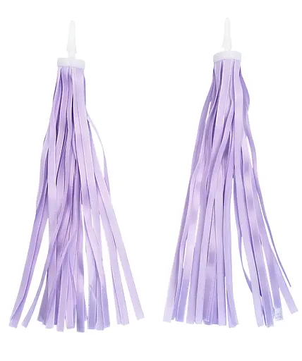 Ленты в руль детского велосипеда / самоката атласные однотонные лиловый (G00019653)