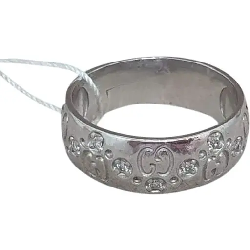 Срібне кільце Агні ГЛЕРА з фіанітами. 1636/1Р-CZ 17