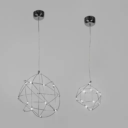 Светодиодный светильник с подвесной каркасной конструкцией 20х30 см Line F Арт. AA228-200 CH - фото 1