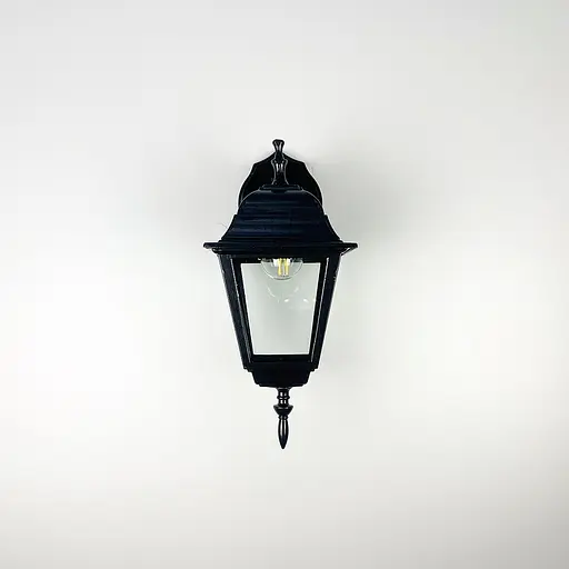 Настінний вуличний ліхтар чорного кольору Line.F 9030 W/S BK - фото 4