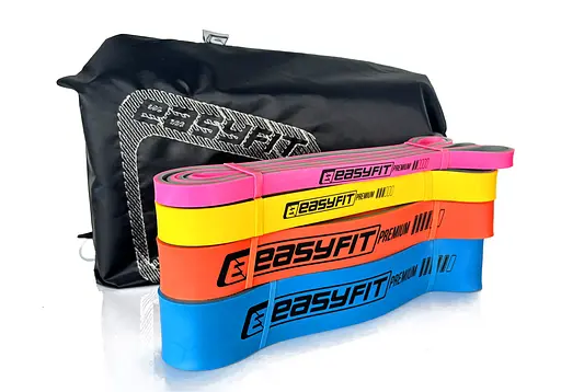 Набір двошарових гумок для підтягування EasyFit Premium 7-63 кг 4 шт. (EF-7634s) - фото 3