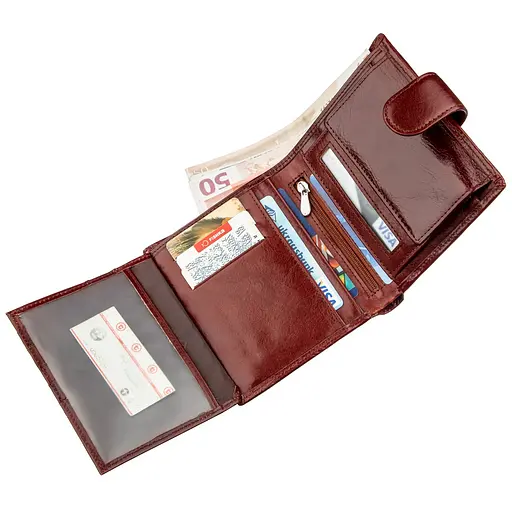 Мужской кожаный кошелек Boston 11х12 см acs0016088 - фото 4