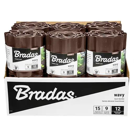 Бордюр хвилястий газонний Bradas 9 м х 20 см коричневий OBFB  0920 - фото 3