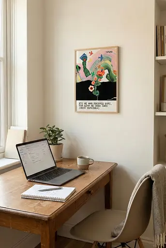 Постер “Хто не жив посеред бурі” A3 (30×40 см) / Без рамки - фото 3