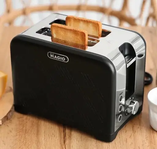 Тостер для хлеба Magio MG-287 тостерница для горячих бутербродов 7 ступеней поджаривания черная 780 Вт - фото 4