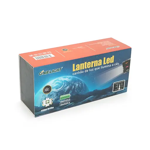 Ліхтар пошуковий BP-9600 LED PM60, 5 режимів, живлення від 3*18650, IP65, кабель USB, 210х100х70мм, 0,686кг, Black, BOX - фото 2