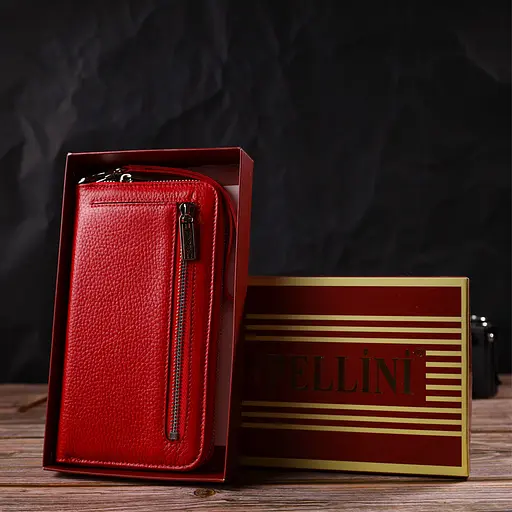 Жіночий шкіряний гаманець Canpellini 21х12х2 см acs0025557 - фото 8