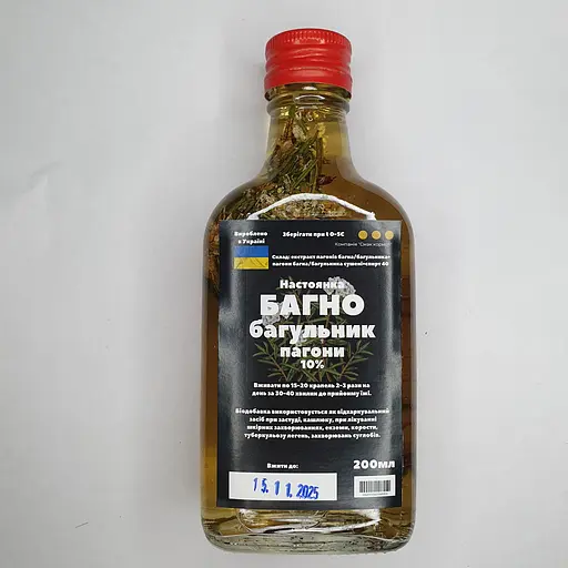 Настойка на побегах багульника/багна 200 мл - фото 1