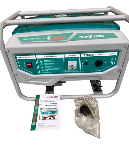 Генератор бензиновий BOSCH PM-AGR-3800M (3,5 кВт/3.8 кВт) Ручний запуск