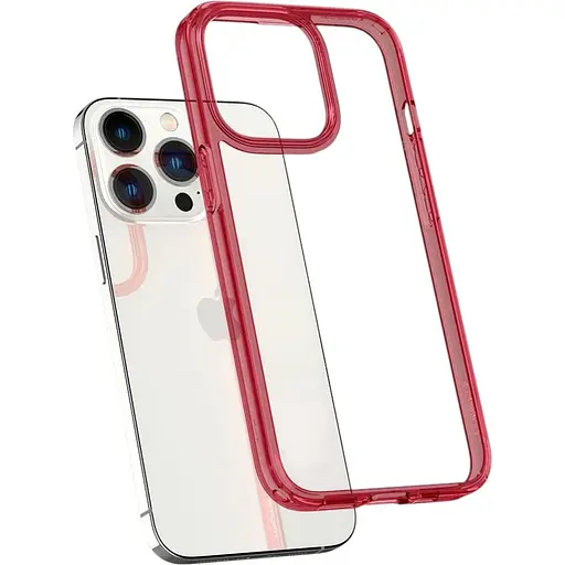 Оригінальний протиударний чохол Spigen Ultra Hybrid для iPhone 13 Pro (6.1") Red Crystal (ACS03263)