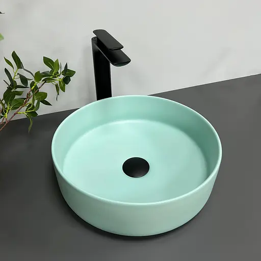 Умивальник VBI Prato turkus накладний VBI-011405, Зелений - фото 2