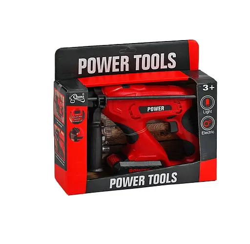 Дрель T 1805, звук, подсветка, 3 насадки, на батарейках, в коробке (6981848400297) - фото 2