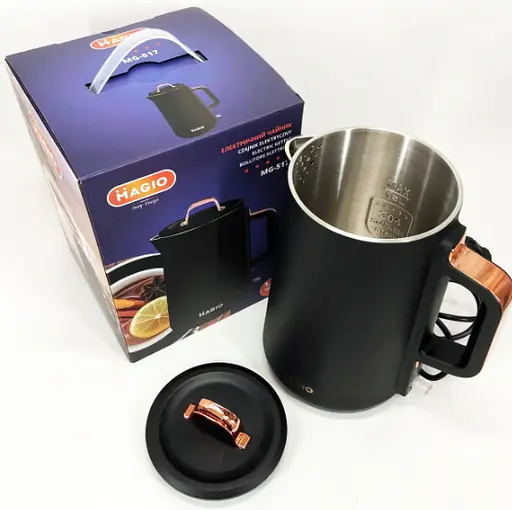 Электрочайник термос MAGIO MG-517 1,5 л цельно литой1500 Вт Черный - фото 6