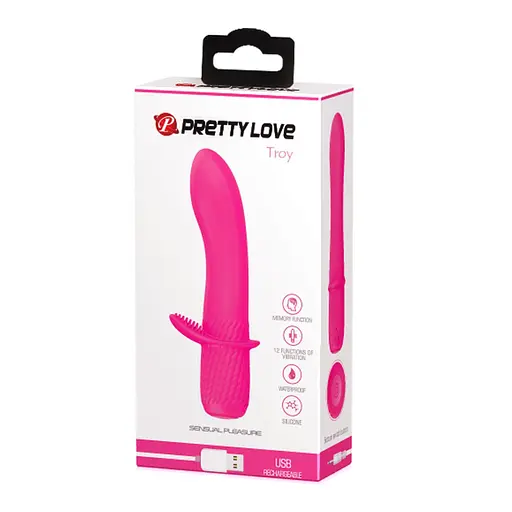 Вібратор Pretty Love Troy 15 см рожевий - фото 5