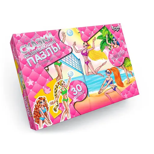 Пазли великі деталі Danko Toys, 30 елементів, Mx30-07 (В асортименті) - фото 5