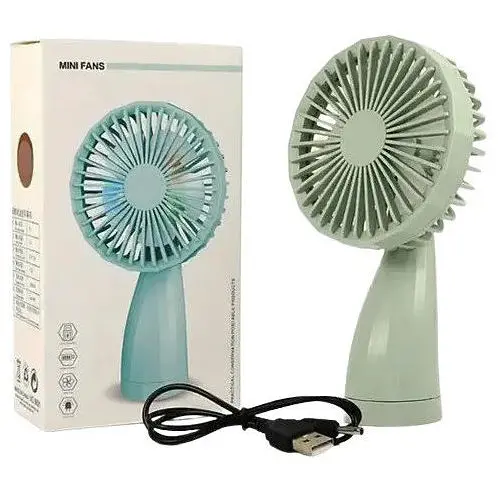 Ручной портативный вентилятор Mini Fan 6601 на аккумуляторе с ручкой мини вентилятор - фото 1