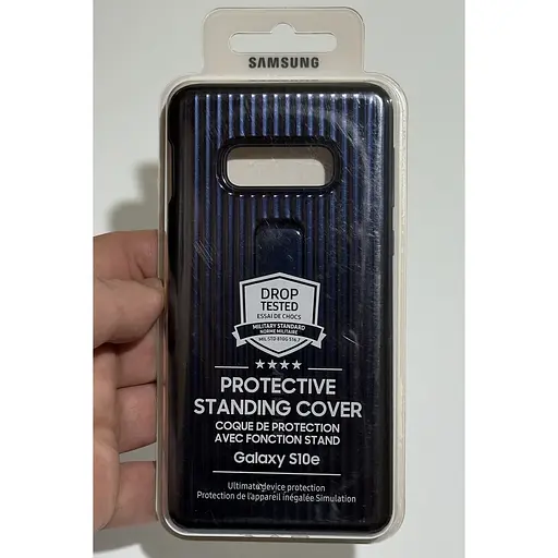 Оригінальний чохол із підставкою Protective Standing Cover для Samsung Galaxy S10e Blue Navy EF-RG970CLEGRU - фото 2