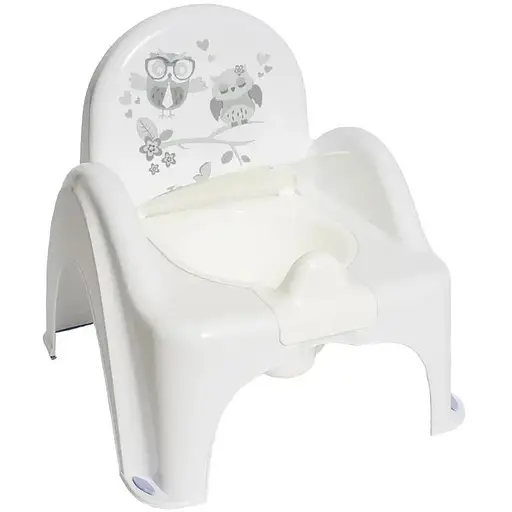 Дитячий горщик-стільчик Tega Baby Сова білий