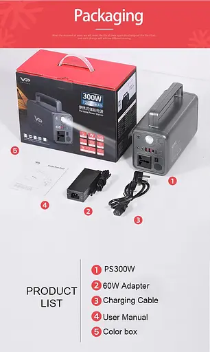 Зарядная станция Veron PS300W Power Station 80000mAh 230Wh - фото 4