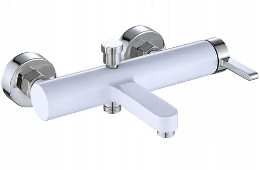 Смеситель для ванны Rea Polo настенный белый/хром REA-B9943 Белый - фото 2
