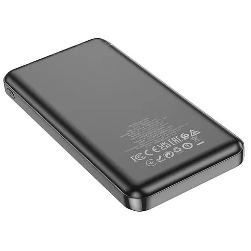 Зовнішній акумулятор - портативна батарея Hoco J100 High-ranking power bank 10000mAh чорний - фото 3