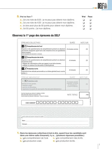DELF junior/scolaire - Nouveau format d'épreuves (B1) - фото 5