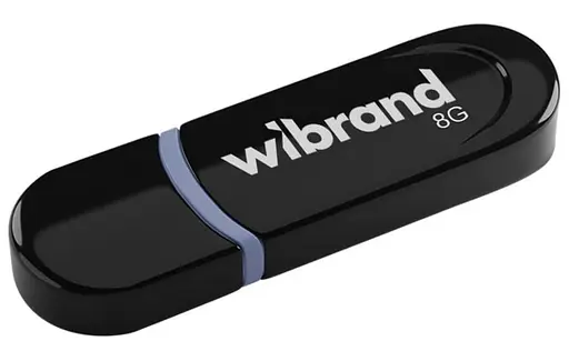 Flash Wibrand USB 2.0 Panther 8Gb Black - фото 1