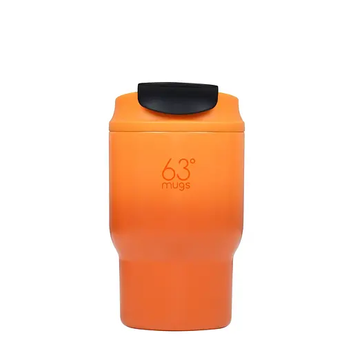 Смачна термочашка для кави 63mugs Drive 360 мл помаранчева з перчинкою (1063) - фото 3