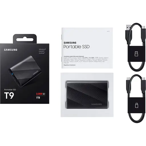 Накопичувач SSD Samsung SSD накопитель 1.0TB T9 Black (MU-PG1T0B/EU) - фото 5