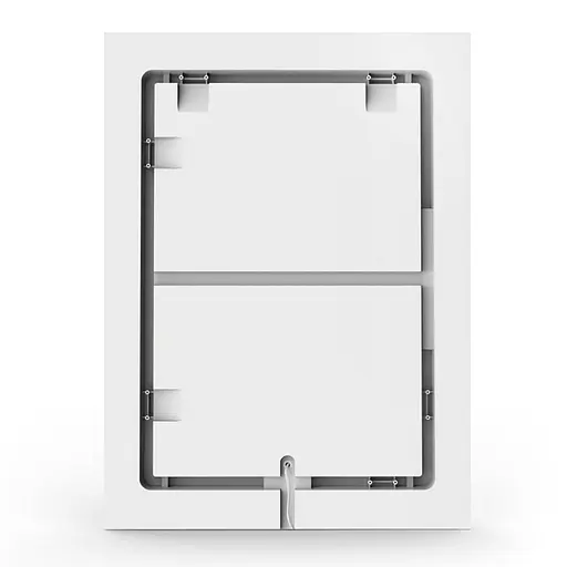 Дзеркало прямокутне 60*80см, з підсвічуванням, диммером, підігрівом дзеркала, з лінзою 5x Volle 16-13-600M, Білий матовий - фото 5