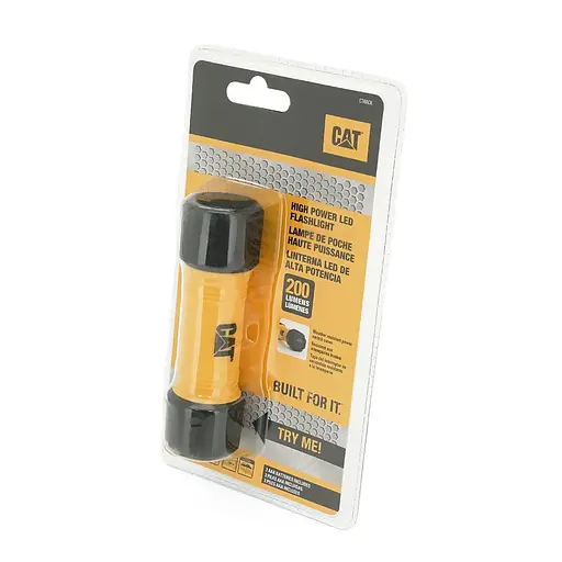 Ліхтарик ручний CAT CTRACK, 200LM, 3 режими, водостійкий, ударостійкий, живлення 3+ААА, Blister
