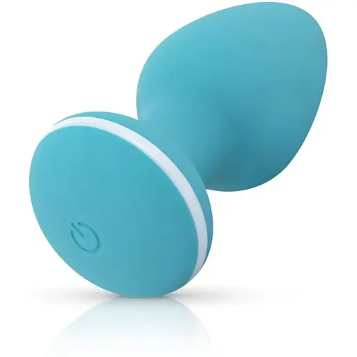 Анальна вібропробка Cala Azul Blanca Vibrating anal plug - фото 3