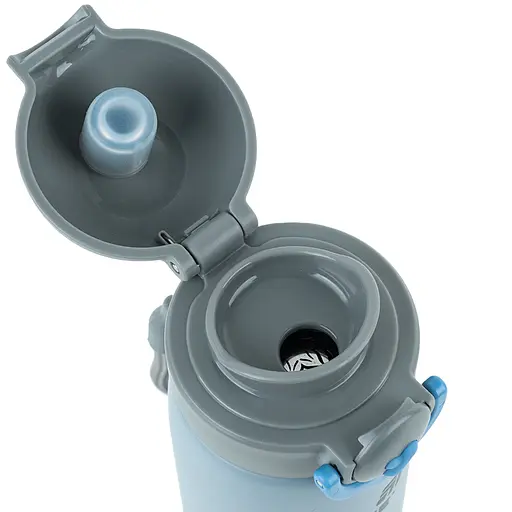 Термос з кнопкою Kite Hot style сірий 430 мл (K25-1221-3) - фото 2