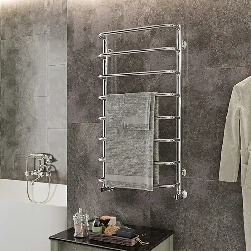 Водяной полотенцесушитель Kosser Скоба 1100x530/9 ДС13, Хром - фото 2