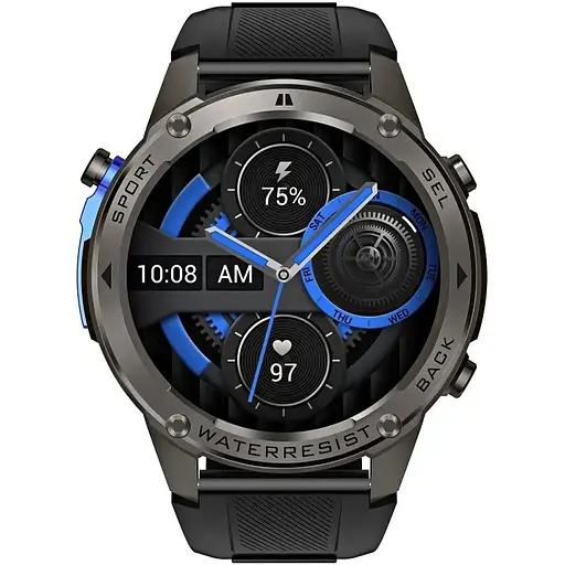 Умные часы Lemfo DM56 со встроенным GPS Черный - фото 2