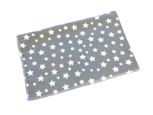 Пеленка байковая Moontime "Звездопад на сером" - фото 1