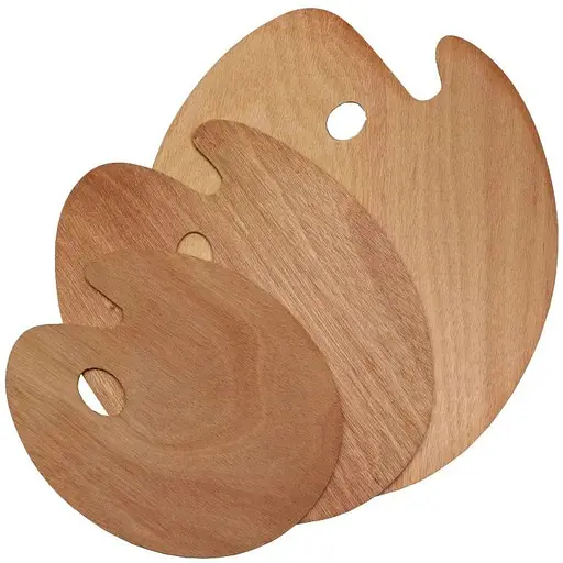 Палитра  D. K. ART & CRAFT деревянная овальная 40х50 см толщина 3 мм - фото 3