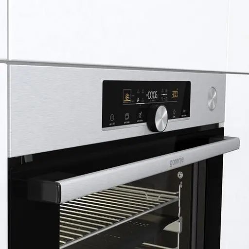 Духова шафа Gorenje електрична 77 л, A+, пара, дисплей, готування на різних рівнях, нержавіюча сталь - фото 6