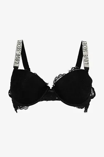 Комплект стрінги + пояс для панчох жіночий Hana's Heart 86894 80B Чорний - фото 1