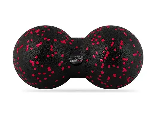 Набір для масажу та йоги PowerPlay PP_4096 (Ролик 33*14 + 2-ва мячі) Black + гумка 11 кг (PP_4096_Black) - фото 4