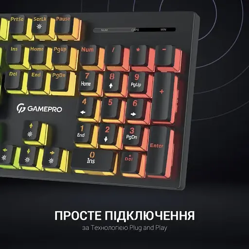 Клавіатура GamePro MK85B RGB Blue Switch Black - фото 9
